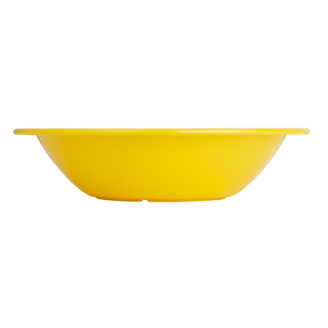 Olympia Kristallon Polypropylene Bowls Yellow 174mm (12 Pack) - CB771