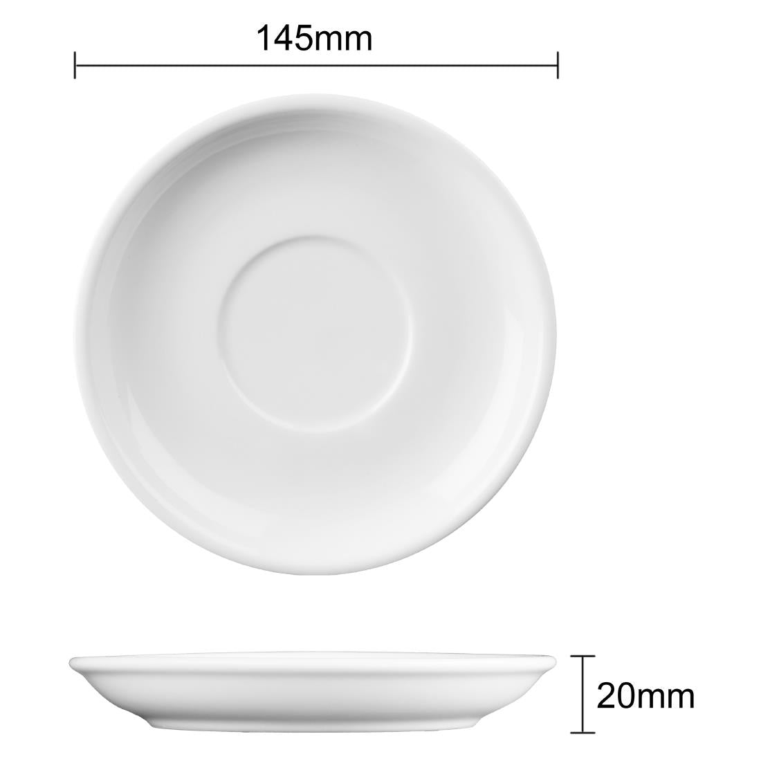 Olympia Athena Saucers 145mm (Box 24) - CC202