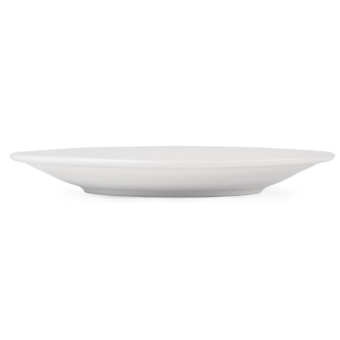 Olympia Athena Wide Rimmed Plates 203mm (Box 12) - CC207