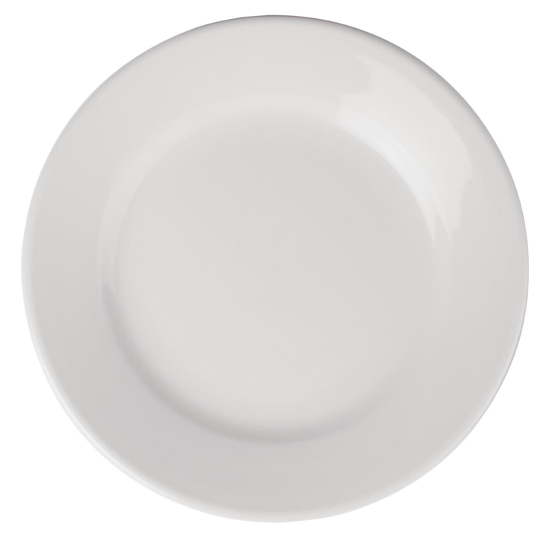 Olympia Athena Wide Rimmed Plates 203mm (Box 12) - CC207