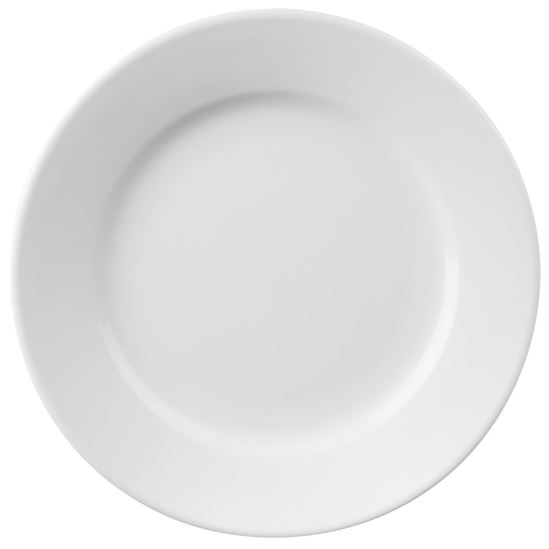 Olympia Athena Wide Rimmed Plates 203mm (Box 12) - CC207