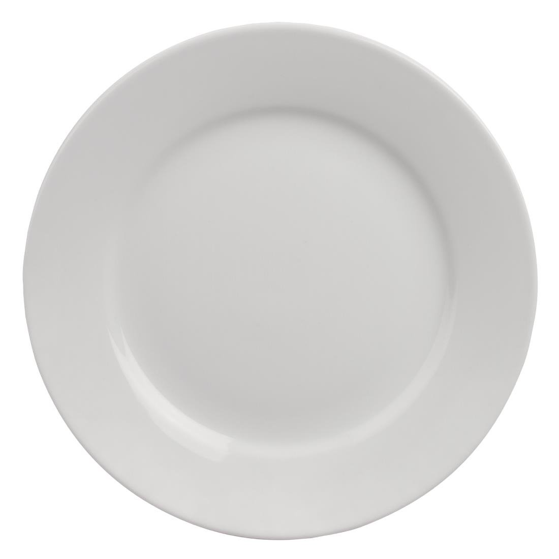 Olympia Athena Wide Rimmed Plates 254mm (Box 12) - CC209