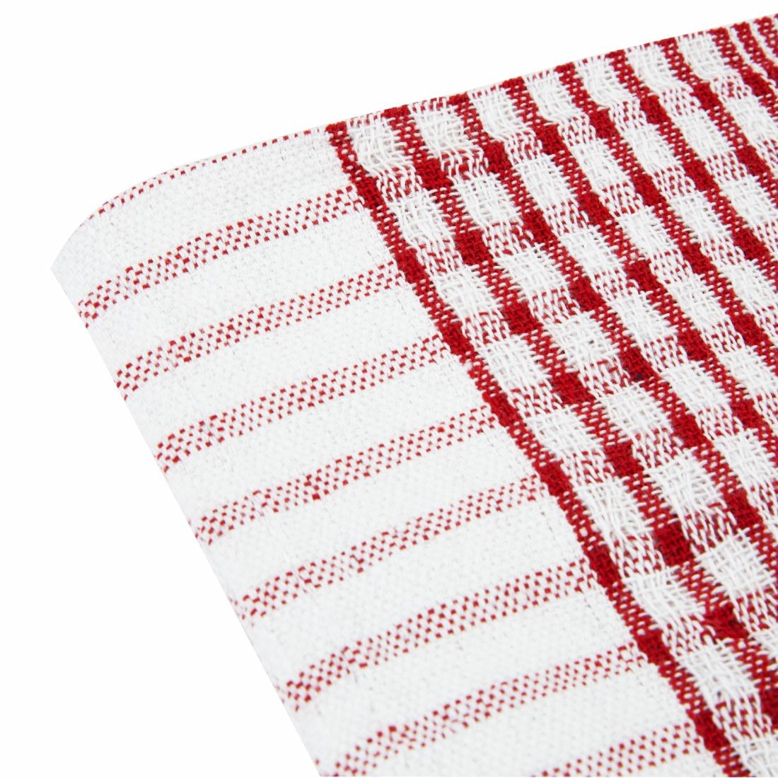 Vogue Wonderdry Red Tea Towels (10 Pack) - CC595