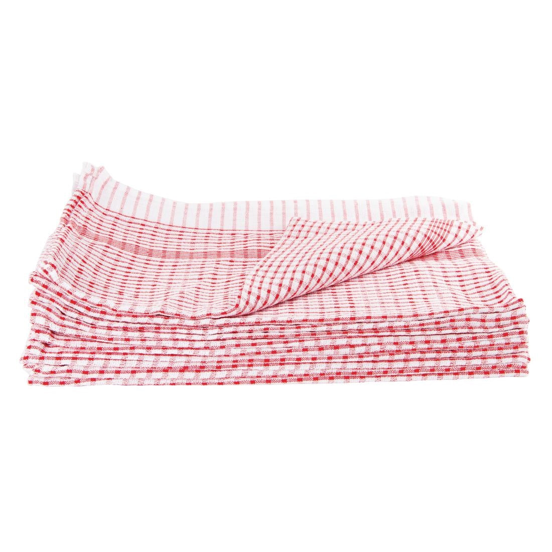 Vogue Wonderdry Red Tea Towels (10 Pack) - CC595