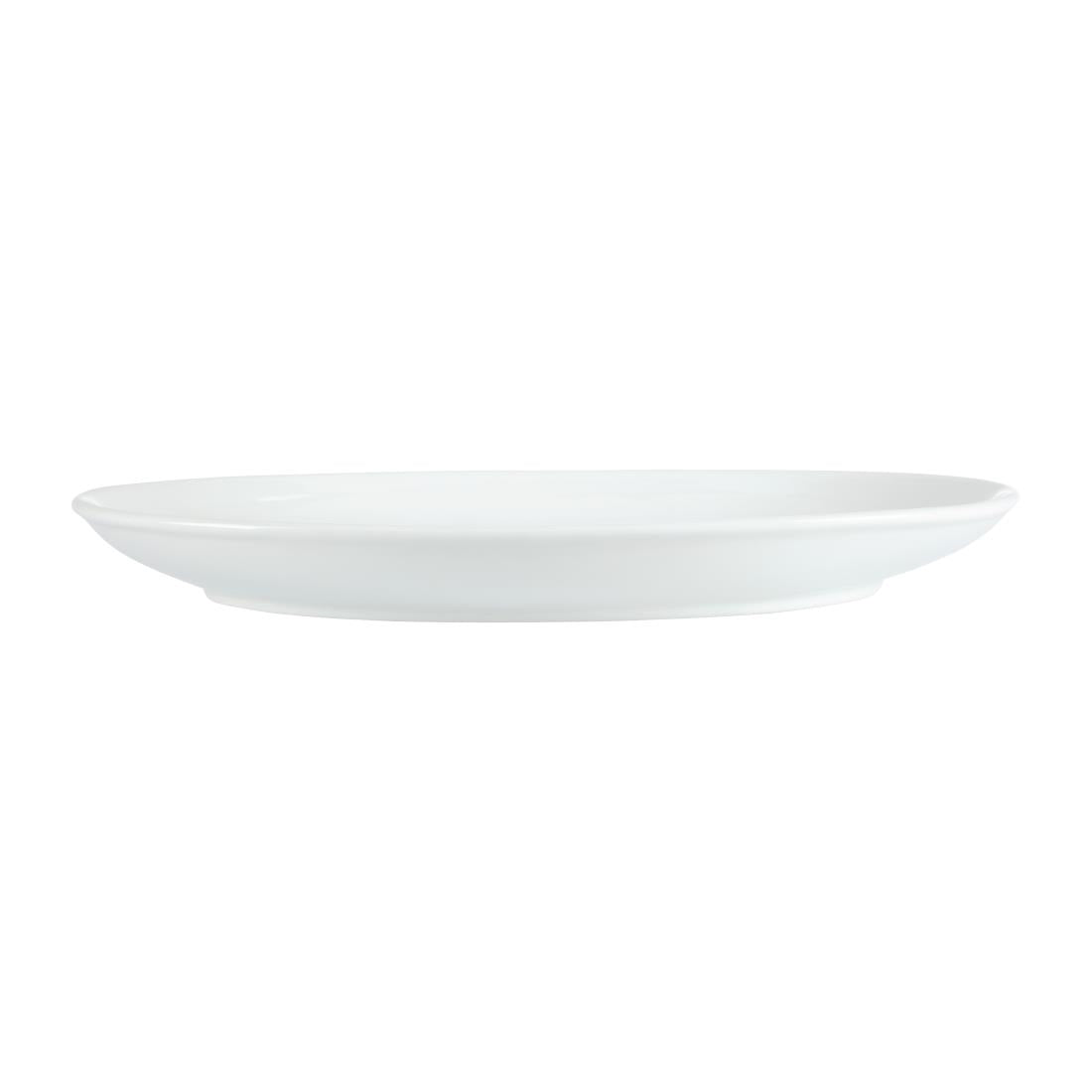 Olympia Whiteware French Deep Oval Plates 365mm (2 Pack) - CC891