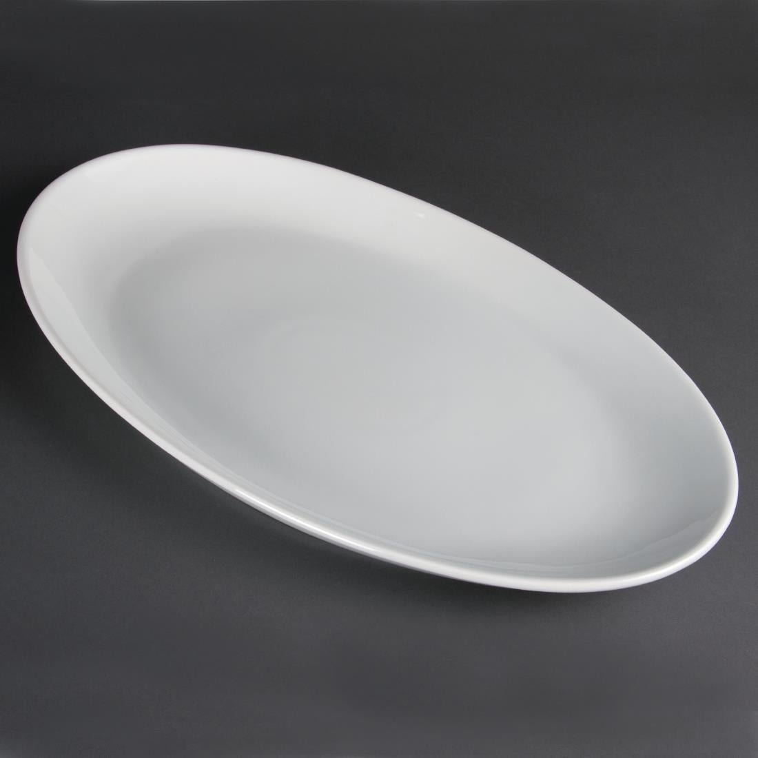 Olympia Whiteware French Deep Oval Plate 500mm - CC892