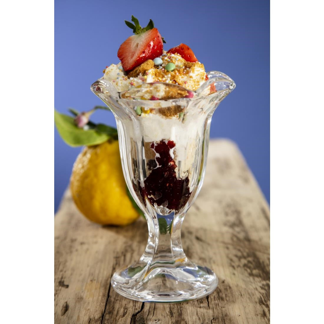 Olympia Traditional Tall Sundae Glasses 185ml (6 Pack) - CC907