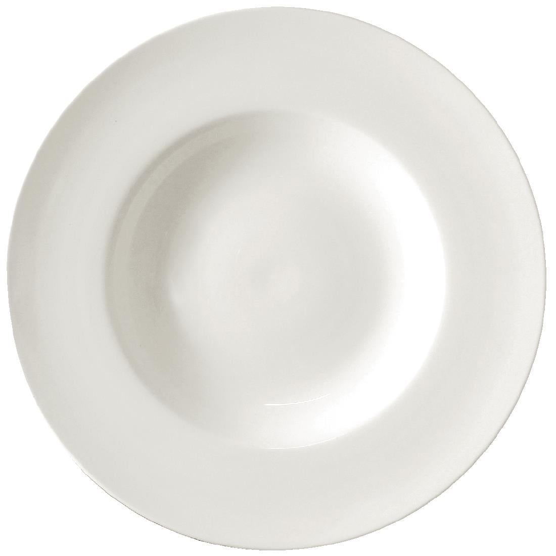 Olympia Lumina Pasta or Soup Bowls White 254mm (4 Pack) - CD636