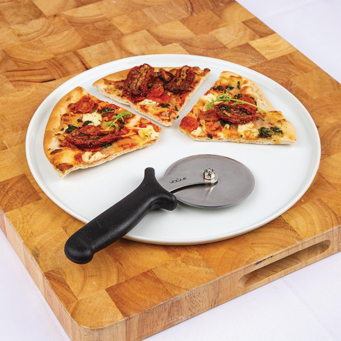 Olympia Whiteware Pizza Plates 330mm (4 Pack) - CD723