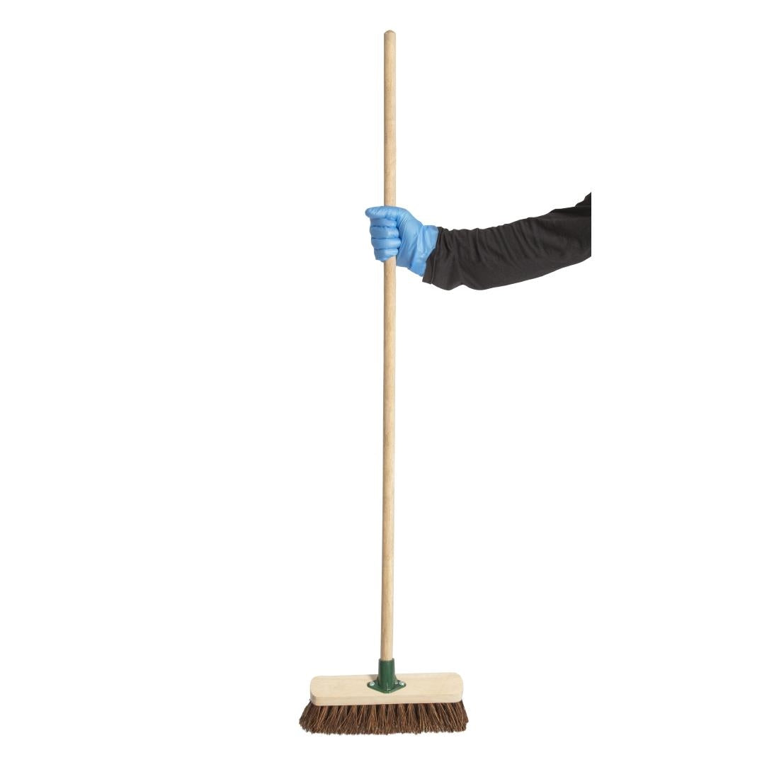 Jantex Wooden Broom Head Stiff Bassine 305mm - CD798