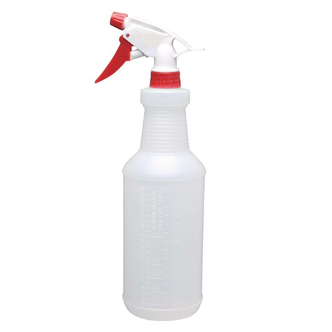 Jantex Colour Coded Spray Bottles Red 750ml - CD815