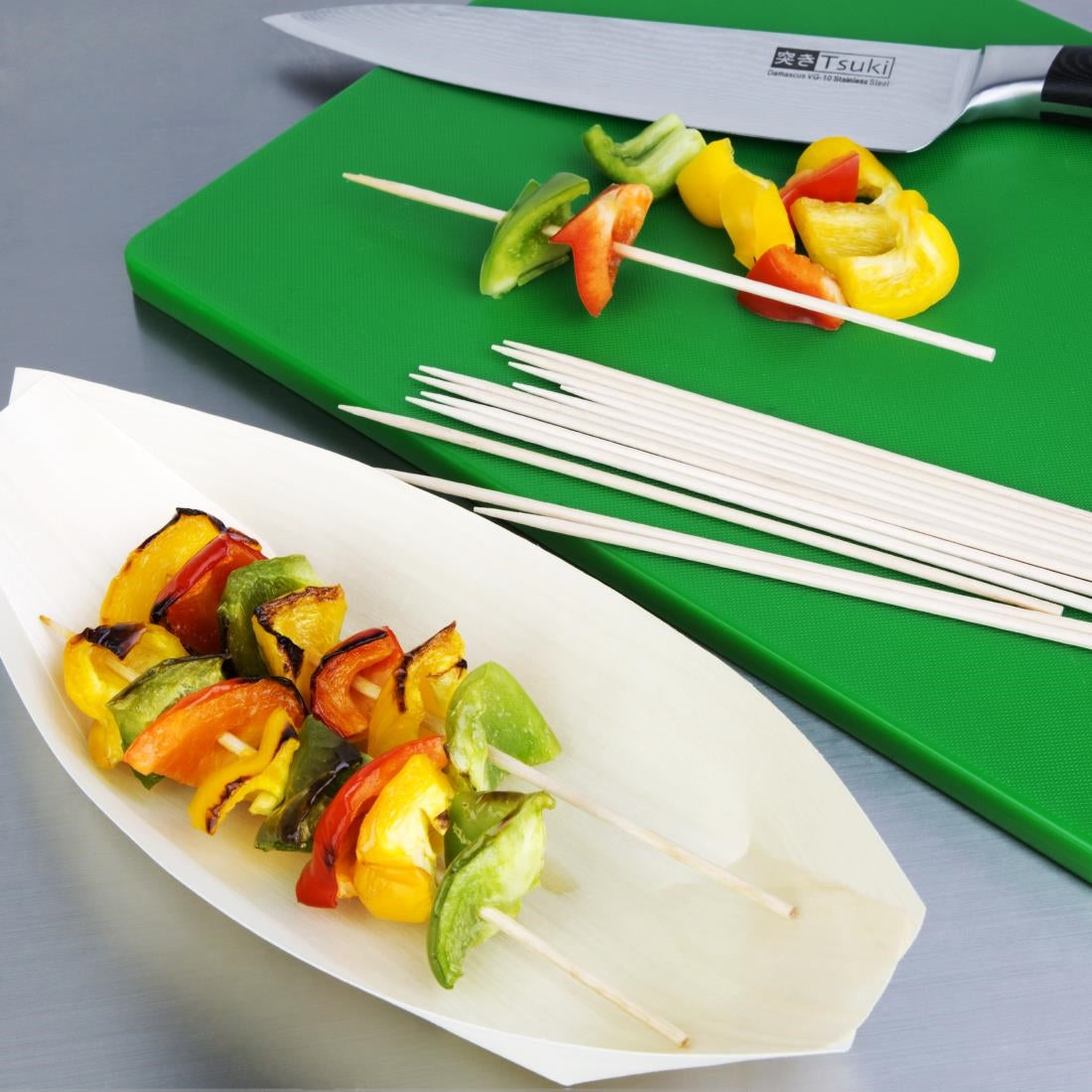 Fiesta Compostable Biodegradable Wooden Skewers 180mm (Pack of 200) - CD907