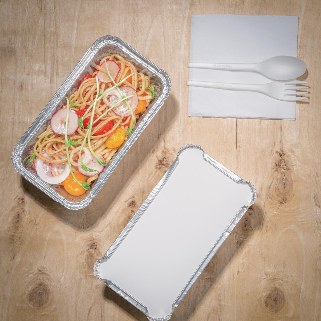 Fiesta Recyclable Large Foil Containers 688ml - CD951