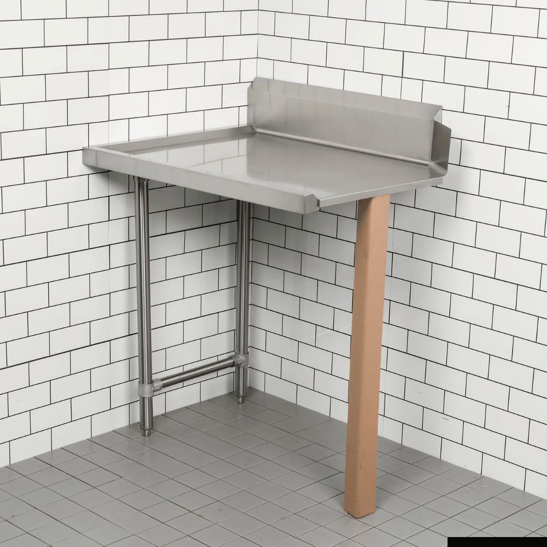 Modular Systems Clean Dish Table With Splashback CDT-600R