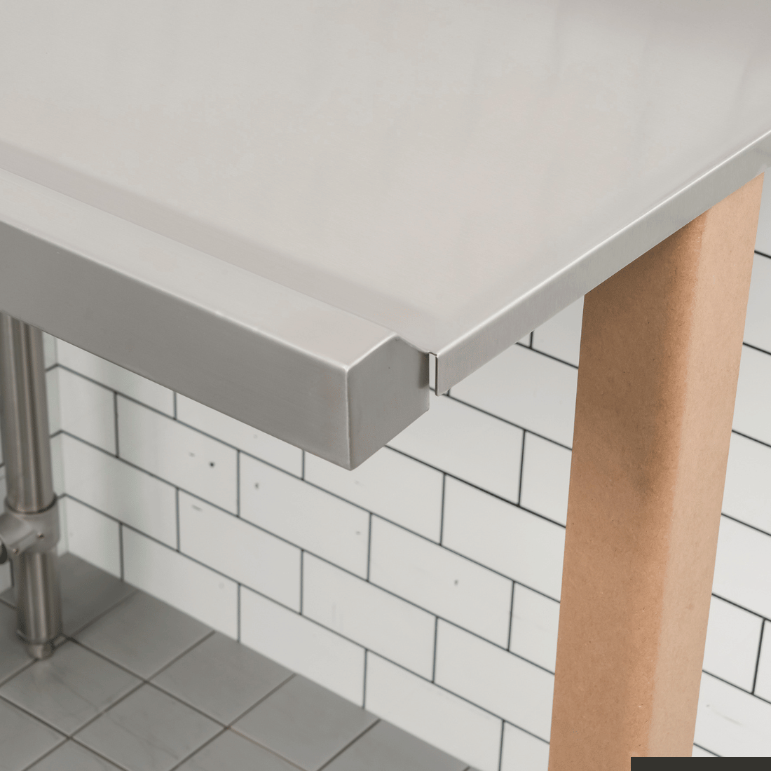 Modular Systems Clean Dish Table With Splashback CDT-1200R