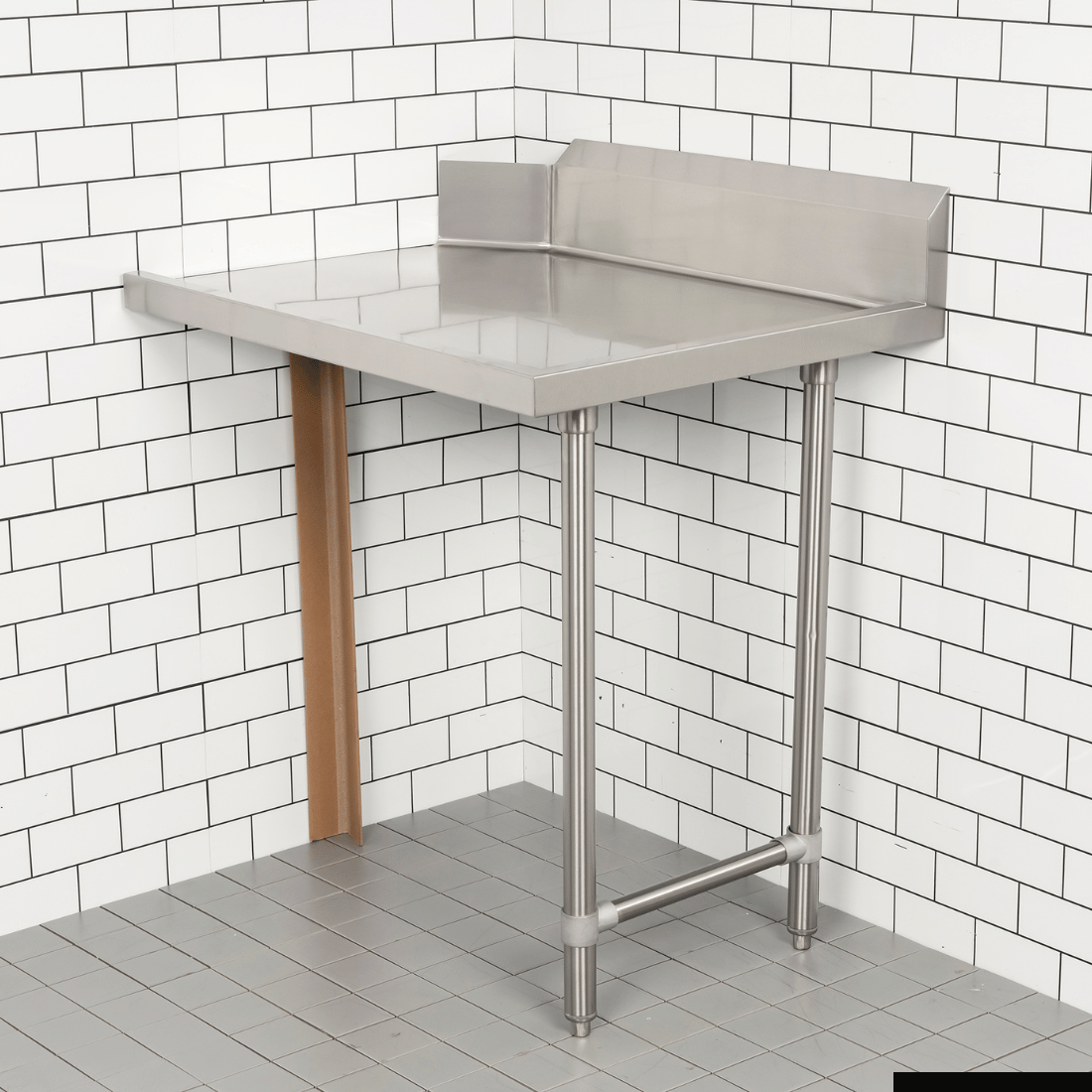 Modular Systems Clean Dish Table With Splashback CDT-1200L