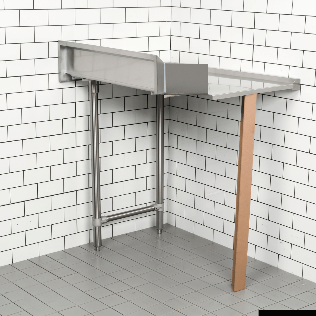 Modular Systems Clean Dish Table With Splashback CDT-600L