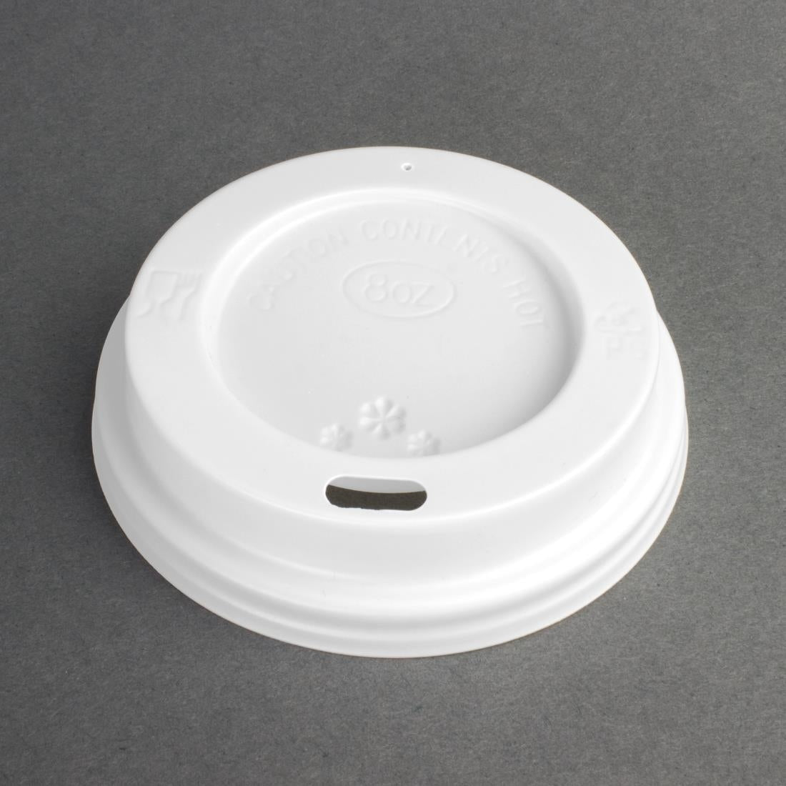 Lids for 225ml Fiesta Recyclable Takeaway Coffee Cups (Pack of 50) - CE263