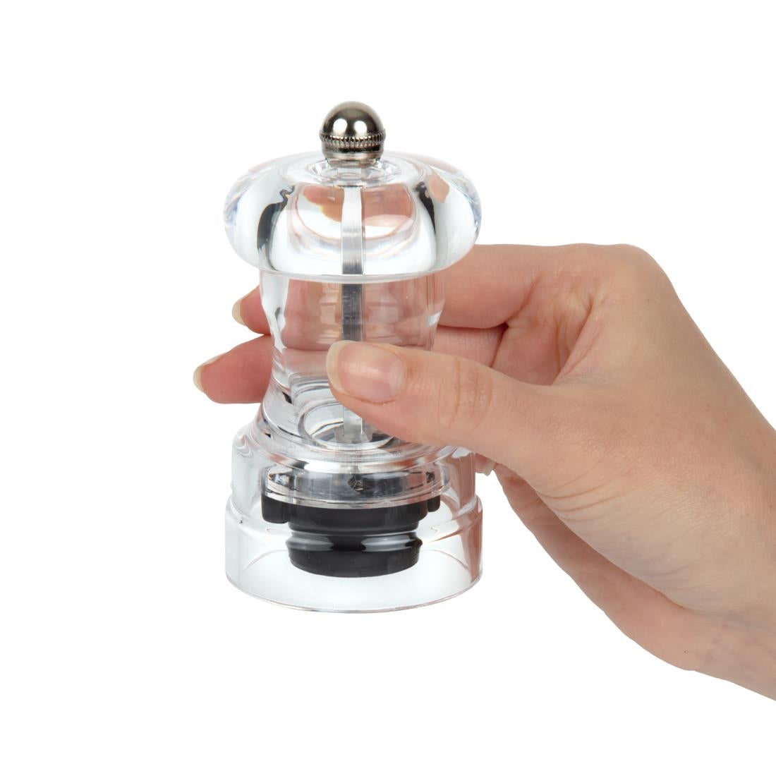 Olympia Acrylic Salt & Pepper Mill 102mm - CE318