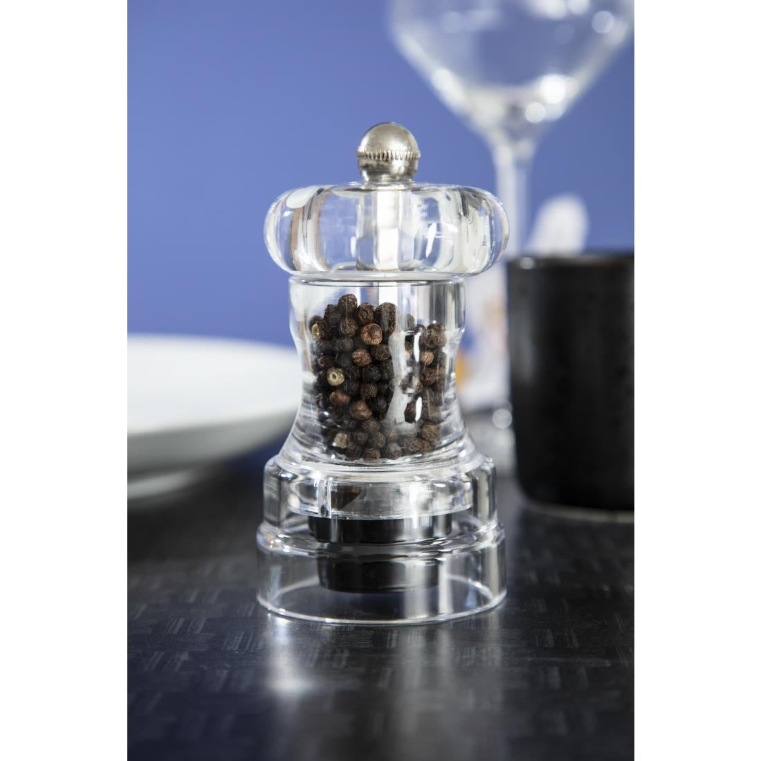 Olympia Acrylic Salt & Pepper Mill 102mm - CE318