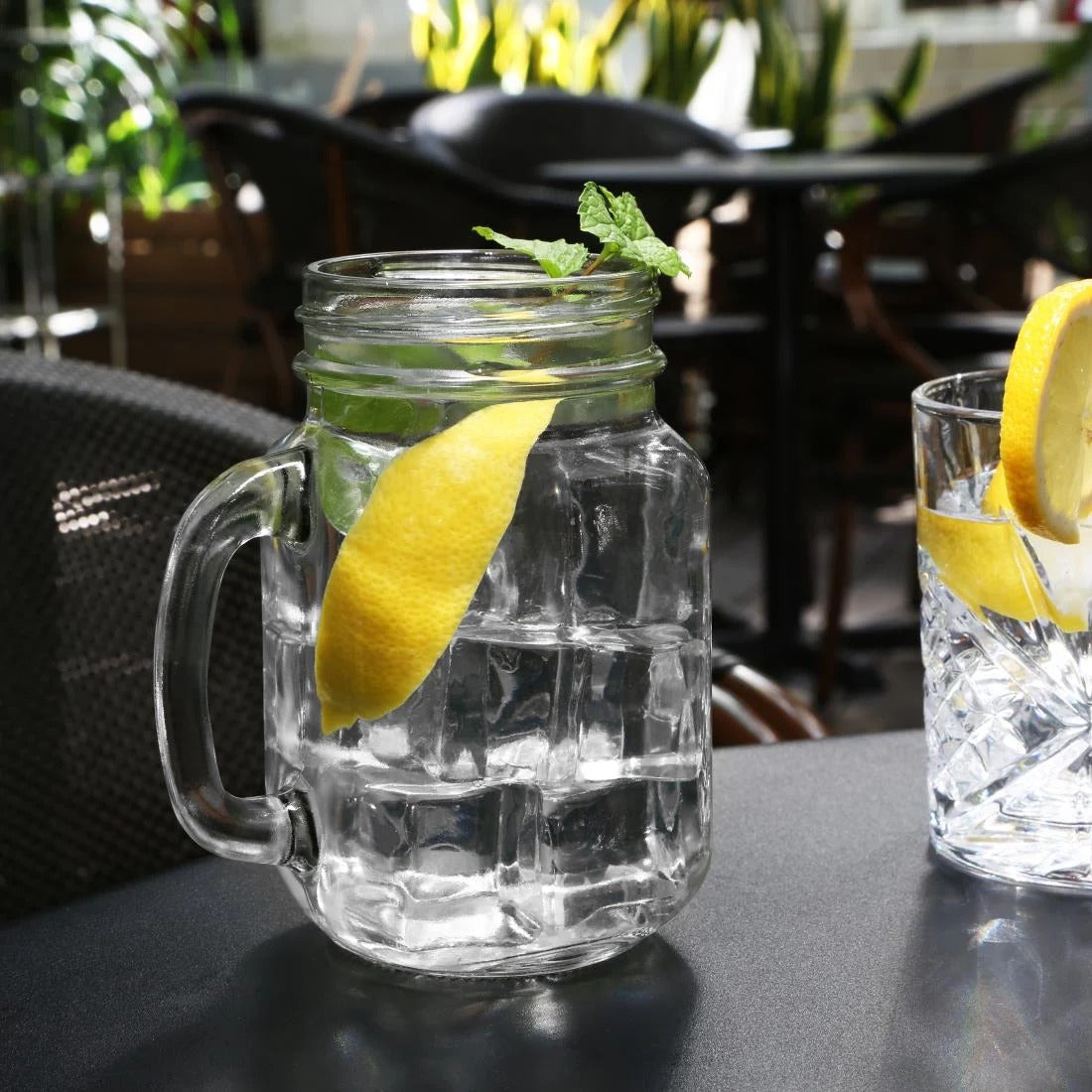 Olympia Handled Mason Jar Glasses 470ml (Pack of 12) - CE678