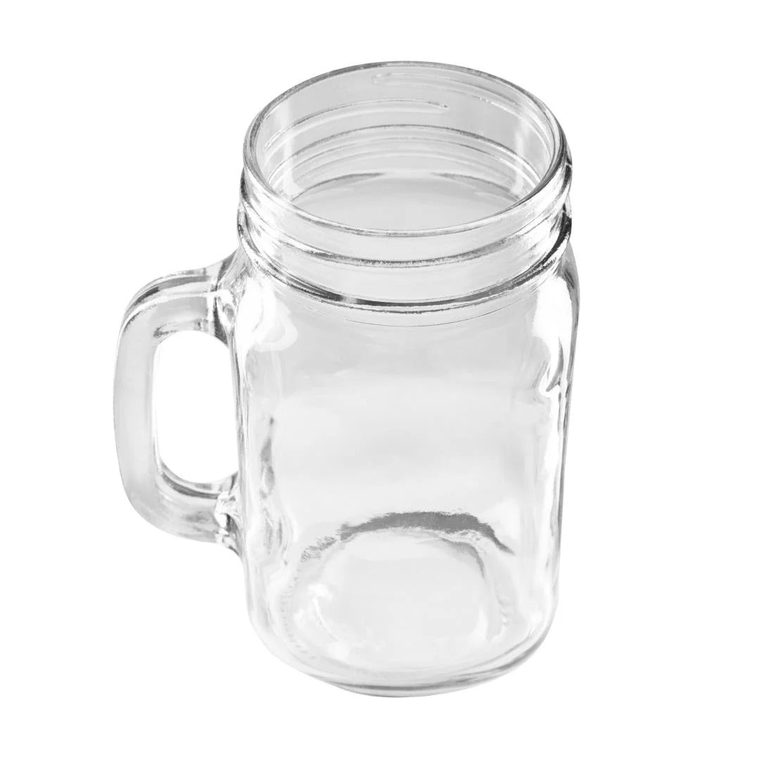 Olympia Handled Mason Jar Glasses 470ml (Pack of 12) - CE678