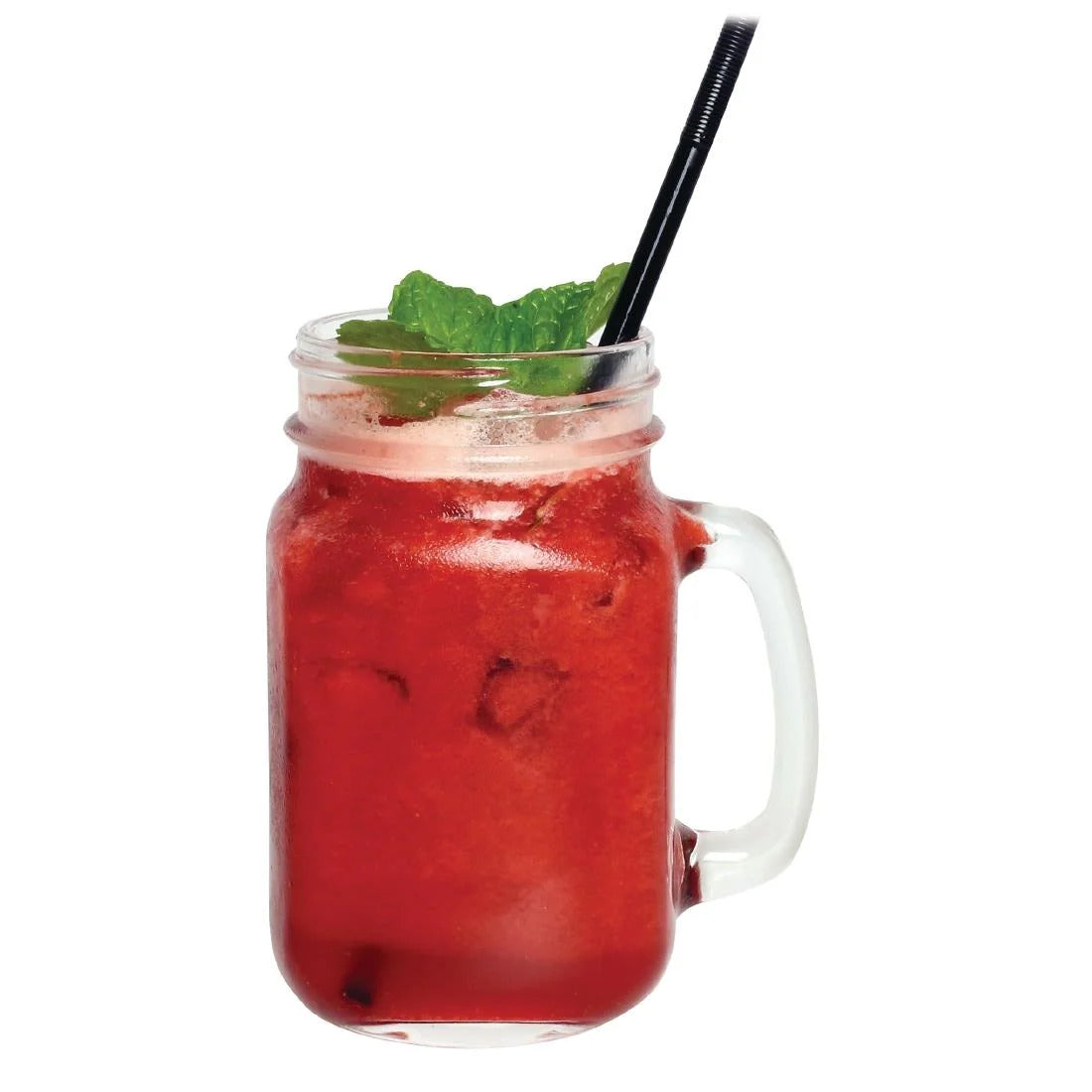 Olympia Handled Mason Jar Glasses 470ml (Pack of 12) - CE678