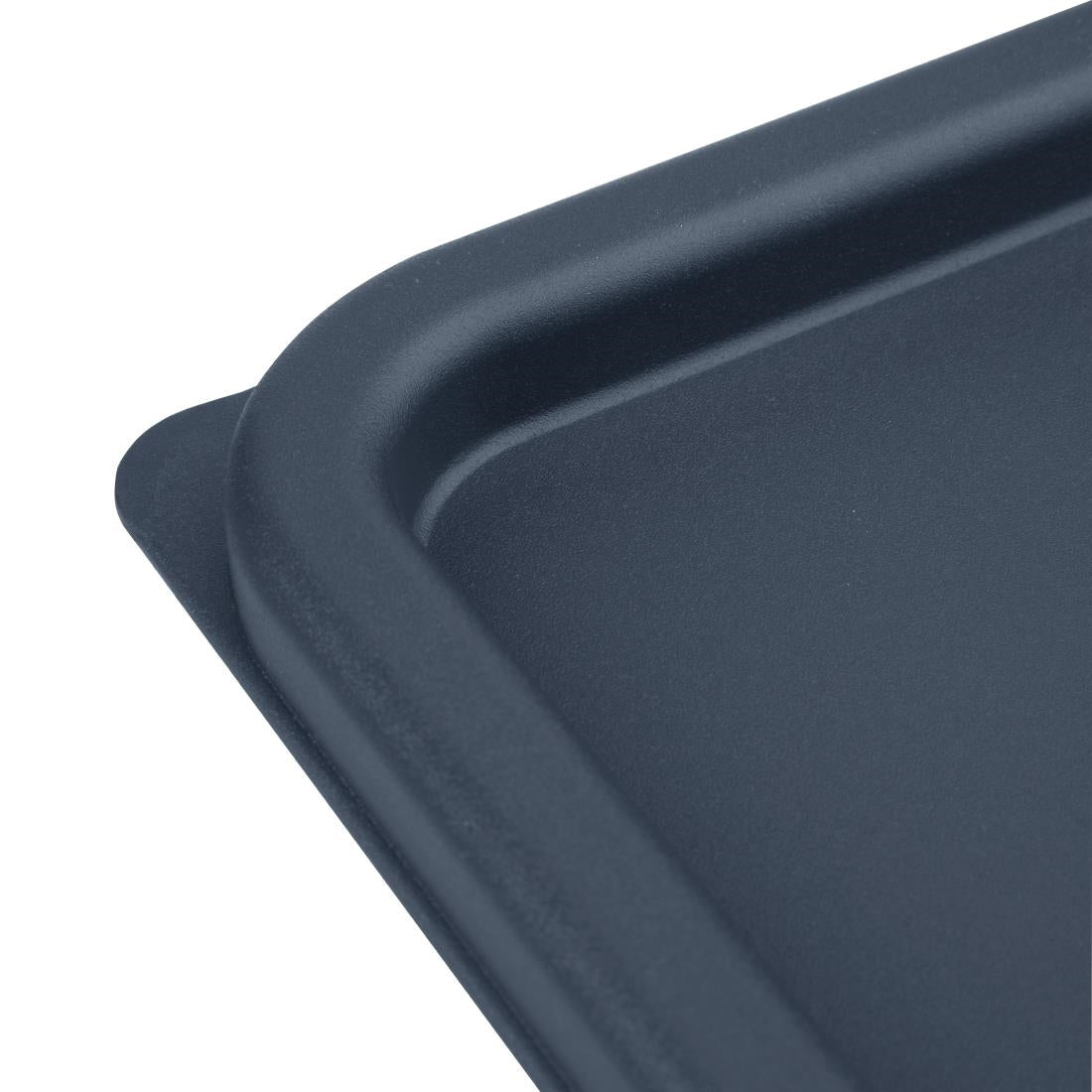 Hygiplas Blue Square Food Storage Container Lid Medium - CF044
