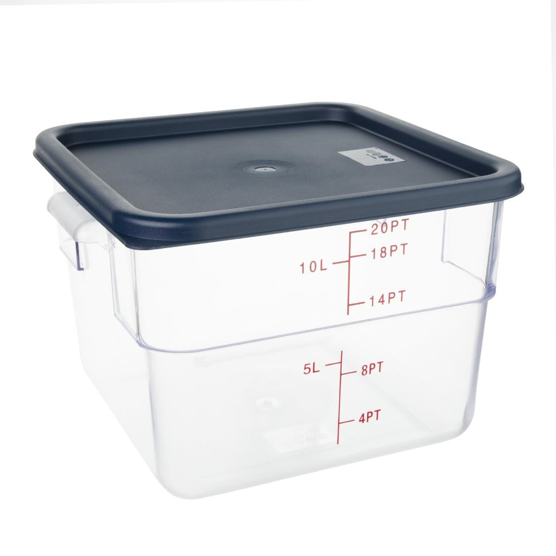 Hygiplas Blue Square Food Storage Container Lid Large - CF045