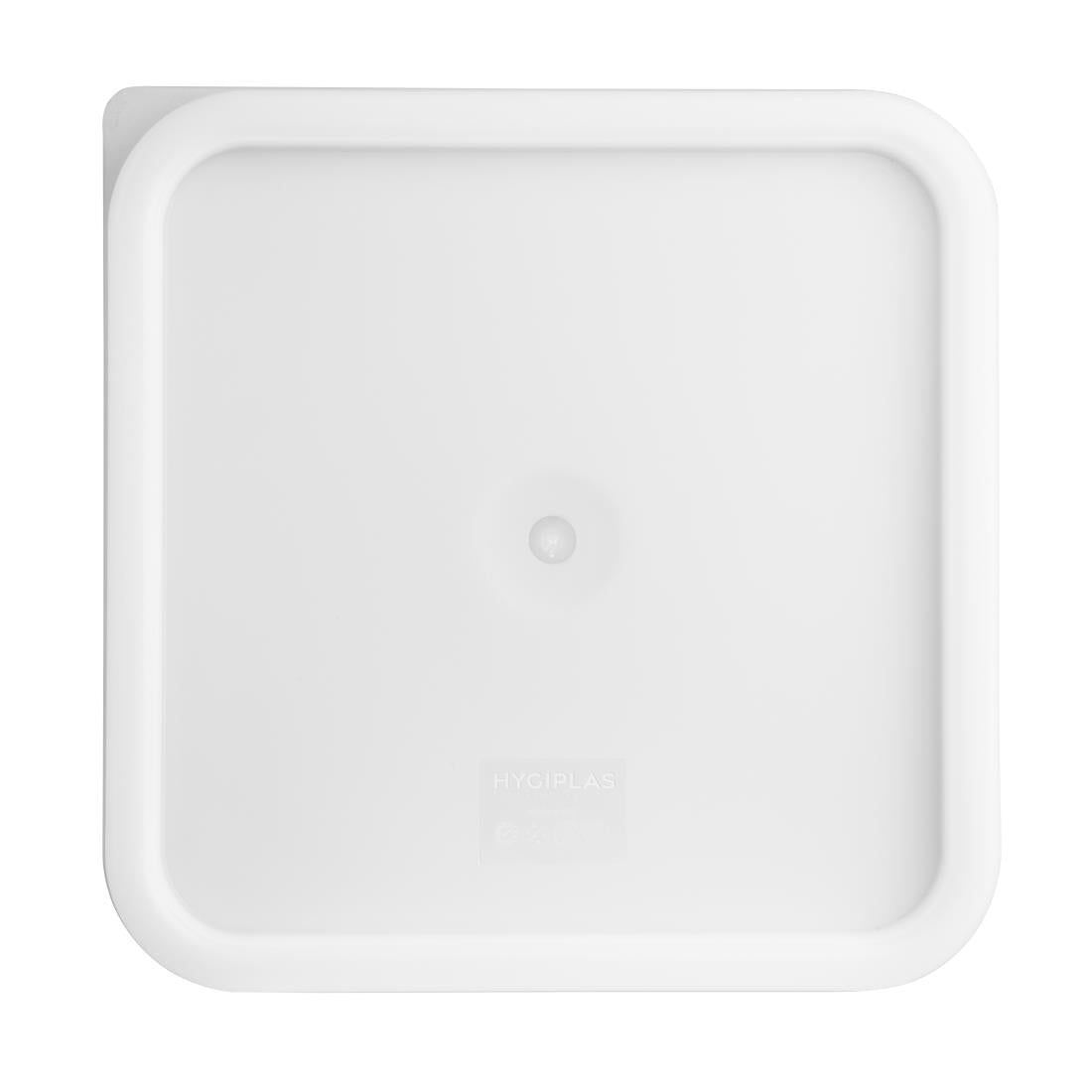 Hygiplas White Square Food Storage Container Lid Large - CF051