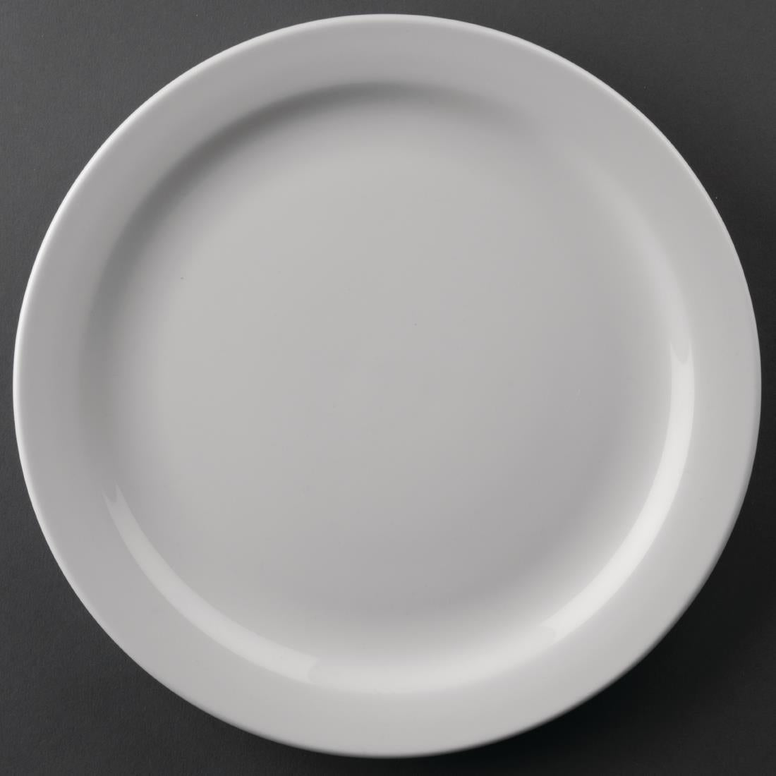 Bulk Buy Olympia Athena Narrow Rimmed Plates 226mm (36 Pack) - S753
