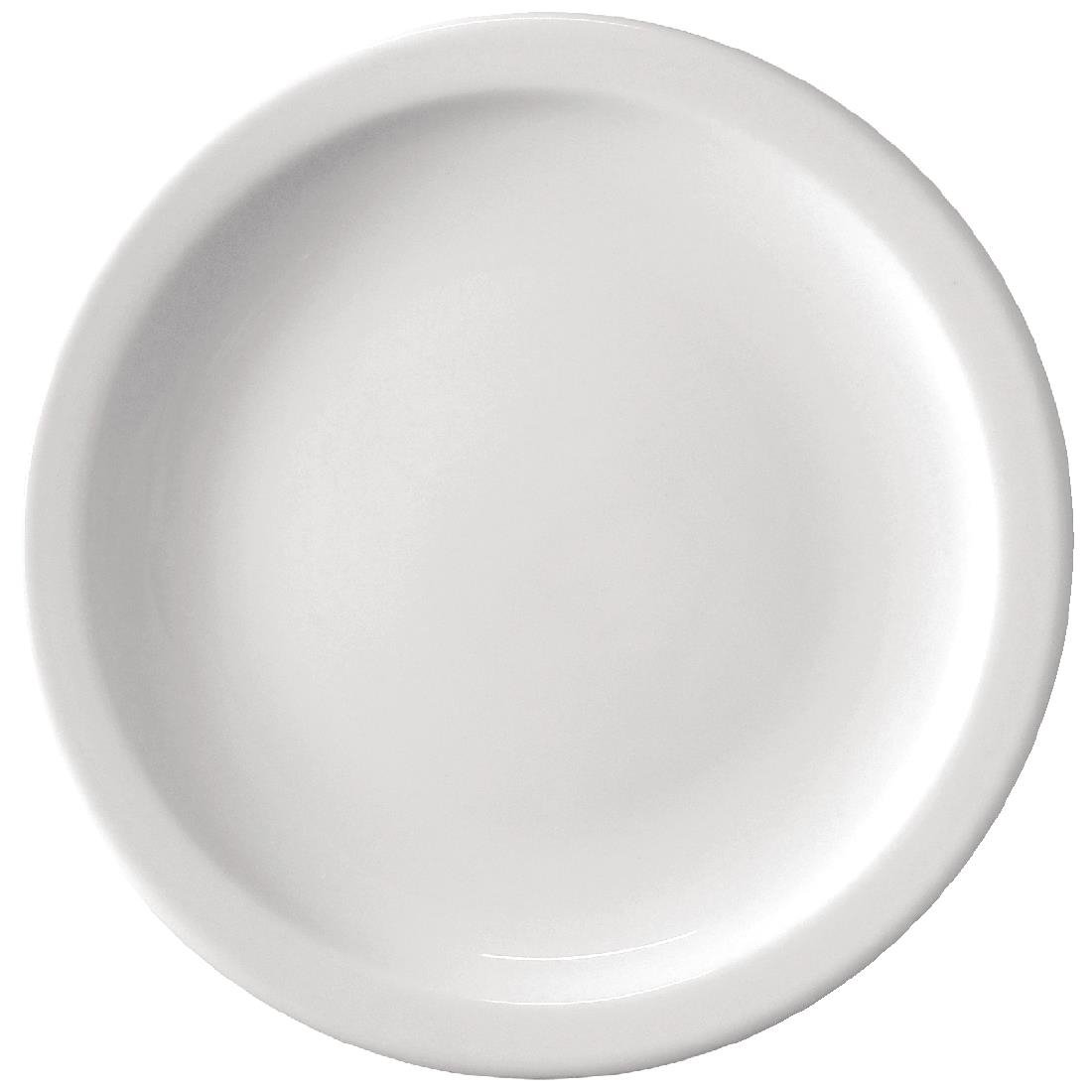 Bulk Buy Olympia Athena Narrow Rimmed Plates 254mm (36 Pack) - S754