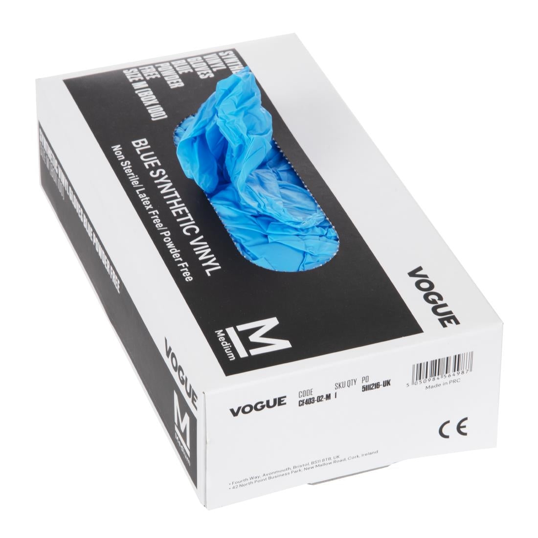 Vogue Powder Free Vinyl Gloves M - CF403-M