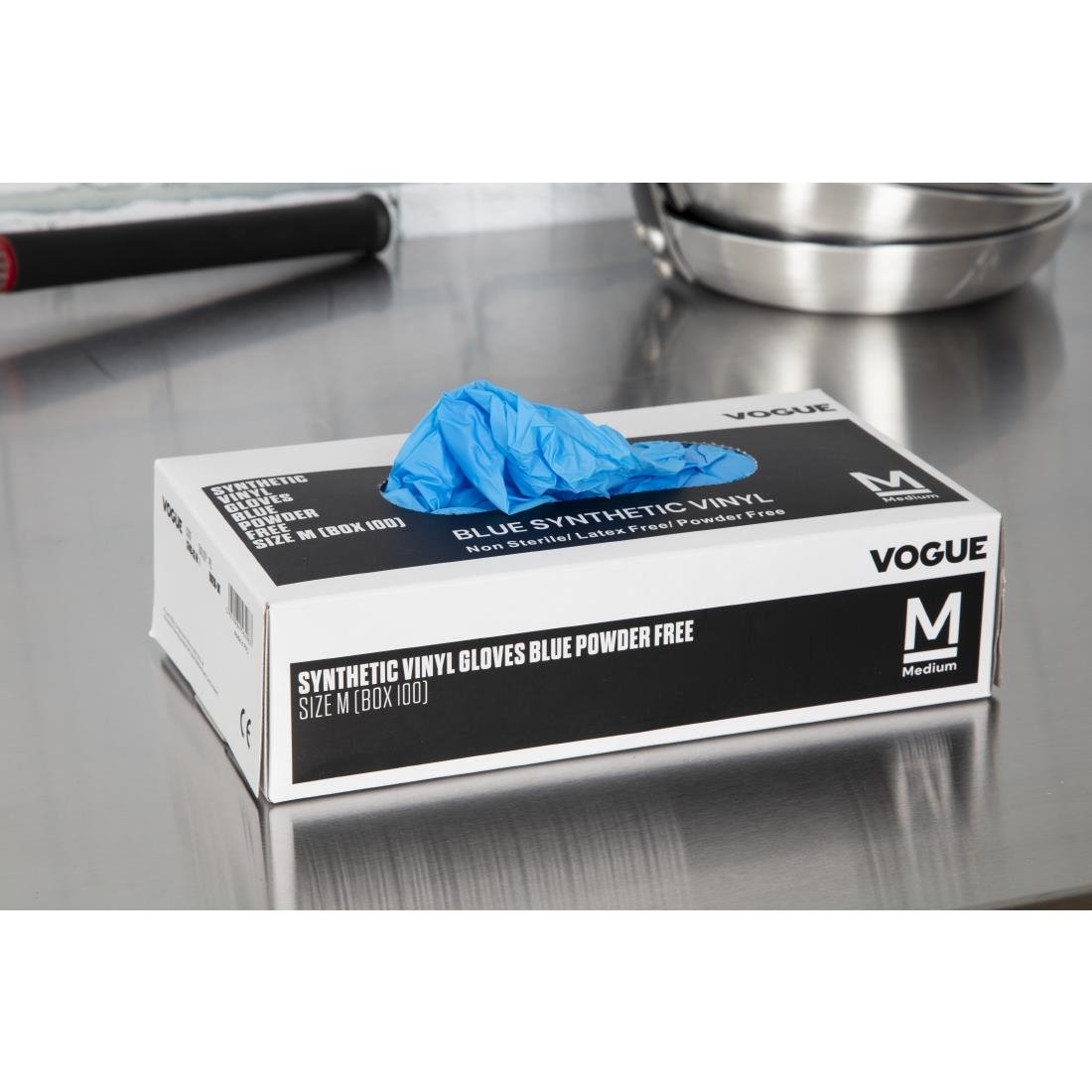 Vogue Powder Free Vinyl Gloves M - CF403-M