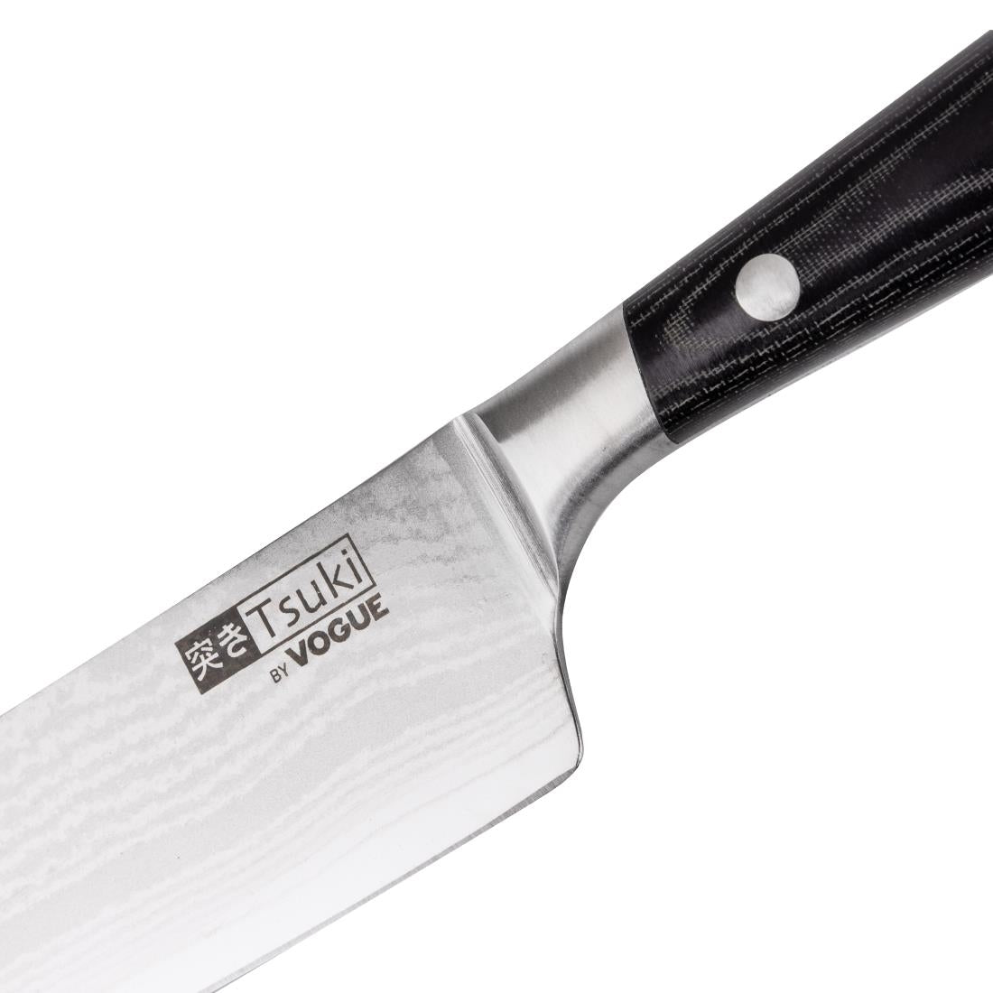 Vogue Tsuki Series 7 Santoku Knife Black 14.3cm - CF845