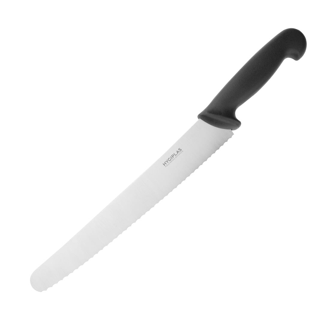Hygiplas Serrated Pastry Knife Black 255mm - CF895