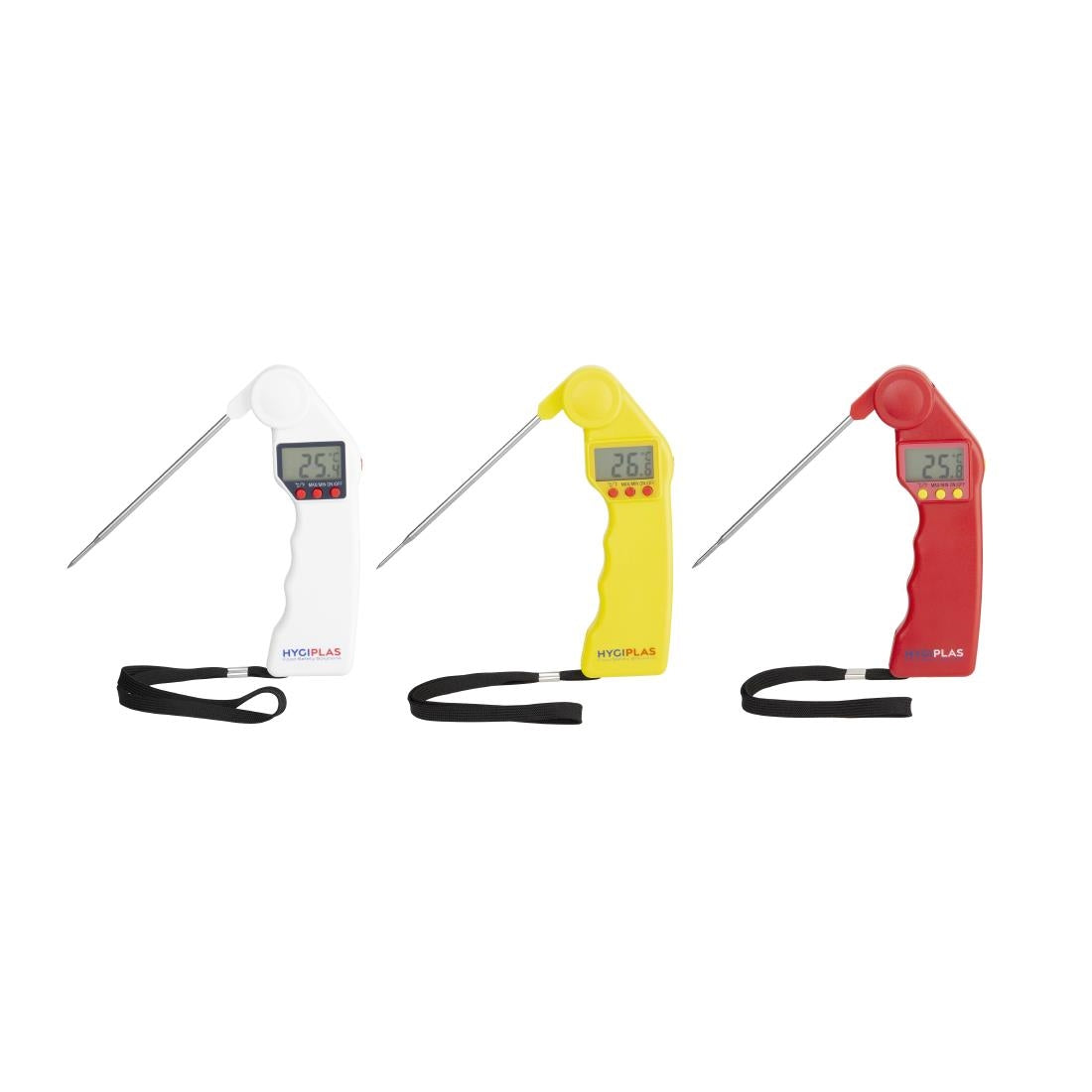 Hygiplas Easytemp Colour Coded Red Probe Thermometer - CF913