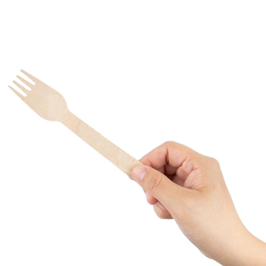 Fiesta Compostable Individually Wrapped Wooden Forks (Pack of 500) - CH083