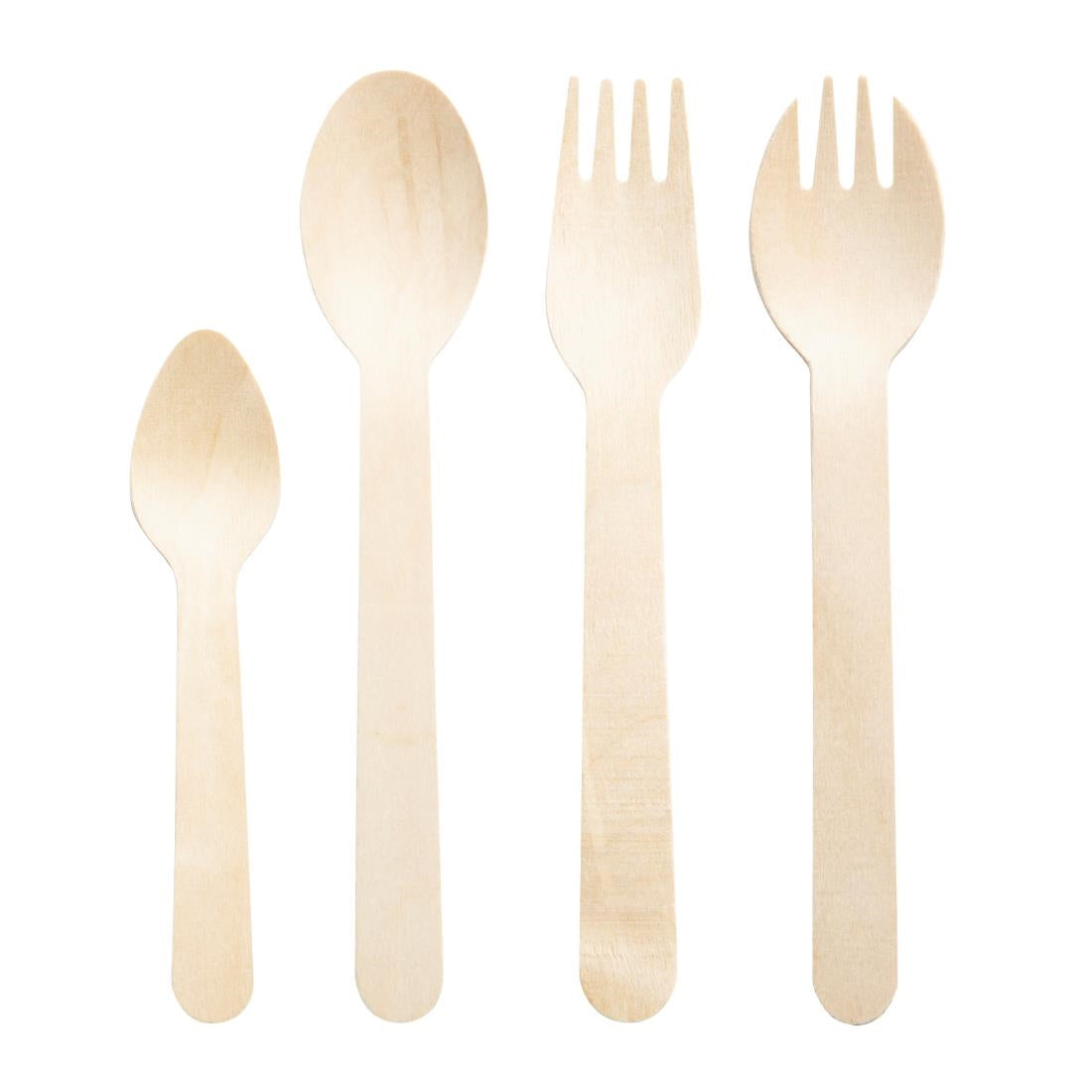 Fiesta Compostable Individually Wrapped Wooden Forks (Pack of 500) - CH083