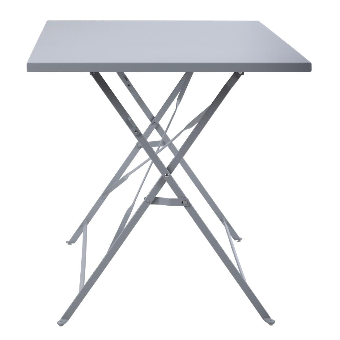 Bolero Pavement Style Folding Table Grey 1100mm x 700mm - CH969