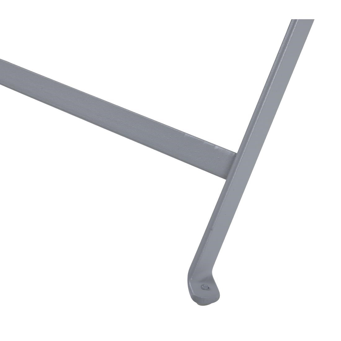 Bolero Pavement Style Folding Table Grey 1100mm x 700mm - CH969