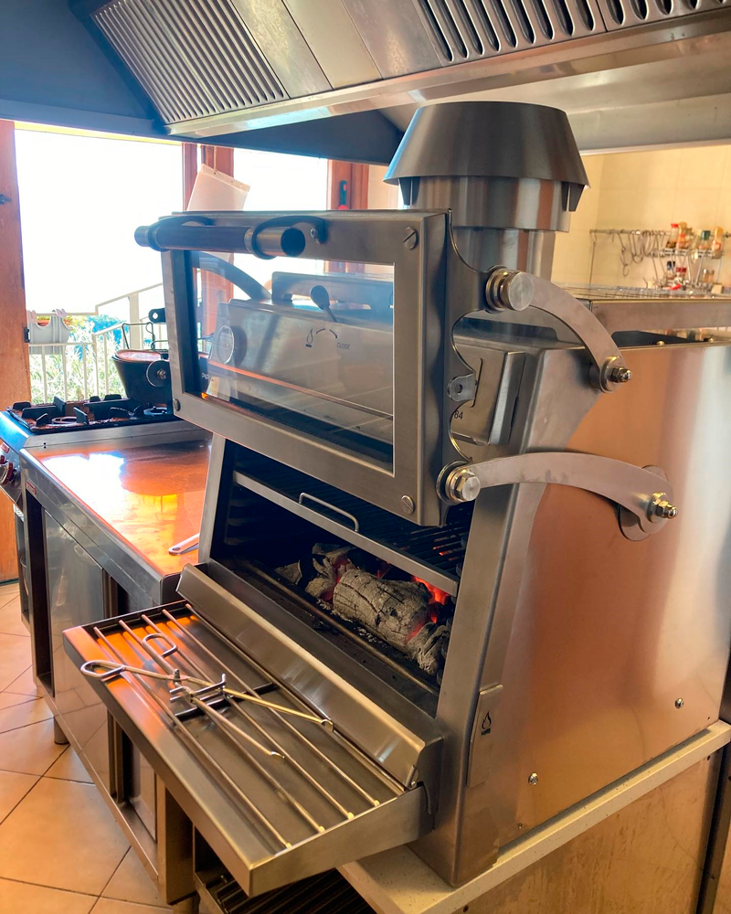 Pira 70 Silver ED Charcoal Oven - 450.107