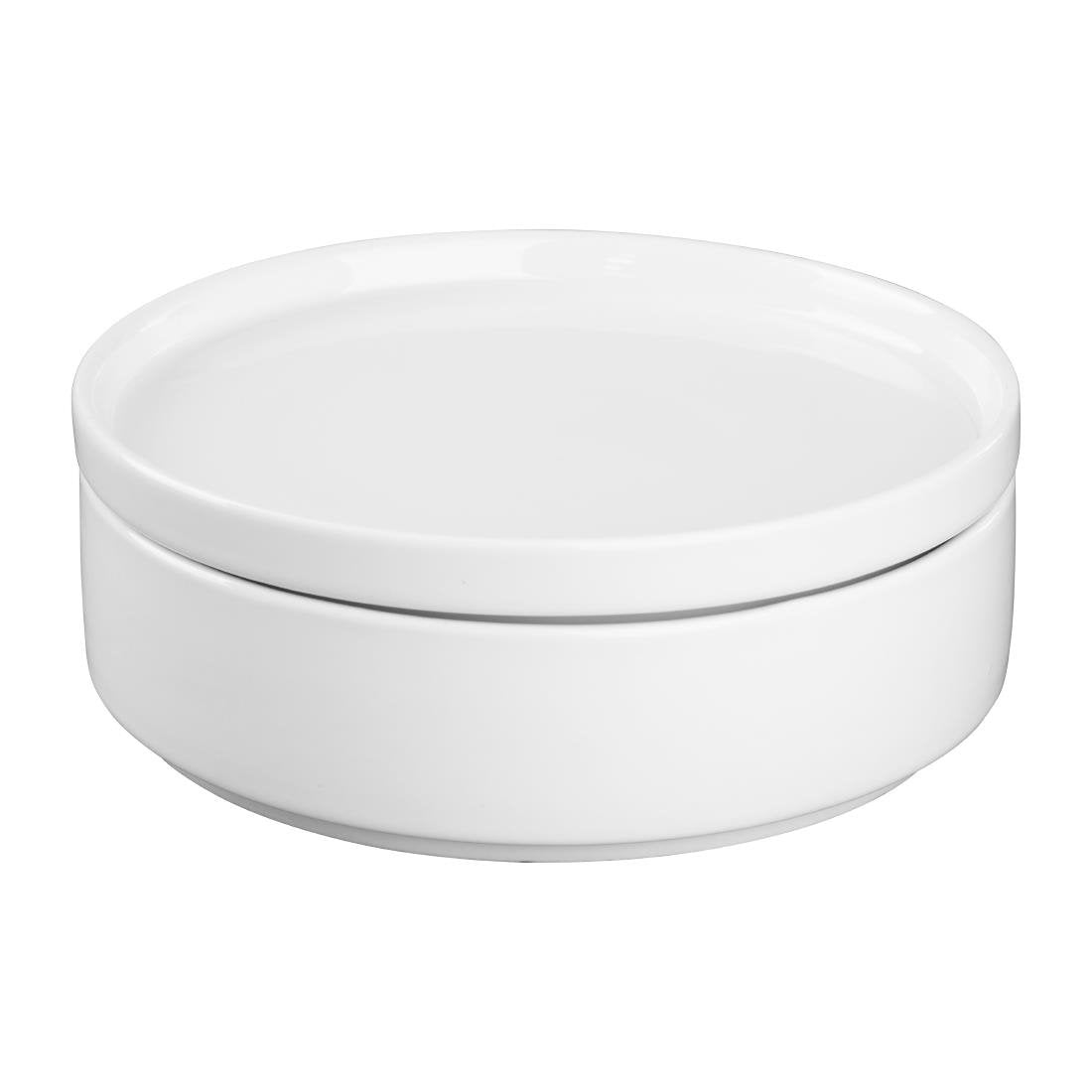 Olympia Whiteware Flat Walled Bowl - 152mm (6 Pack) - CK070