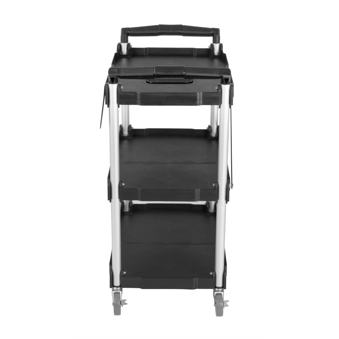 Vogue 3 Tier PP Folding Trolley Black Small - CK113