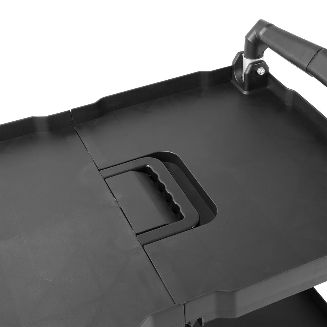 Vogue 3 Tier PP Folding Trolley Black Small - CK113