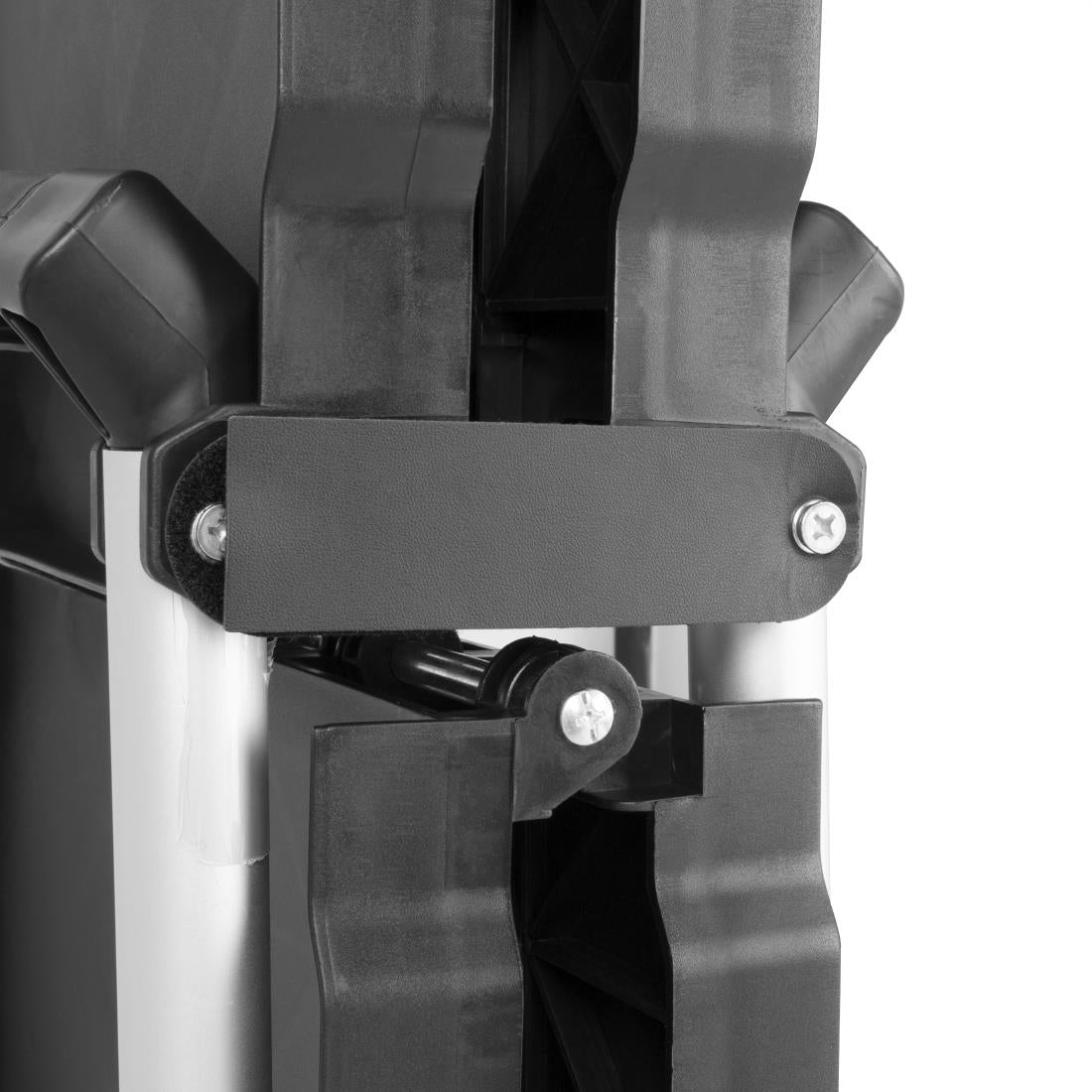 Vogue 3 Tier PP Folding Trolley Black Small - CK113