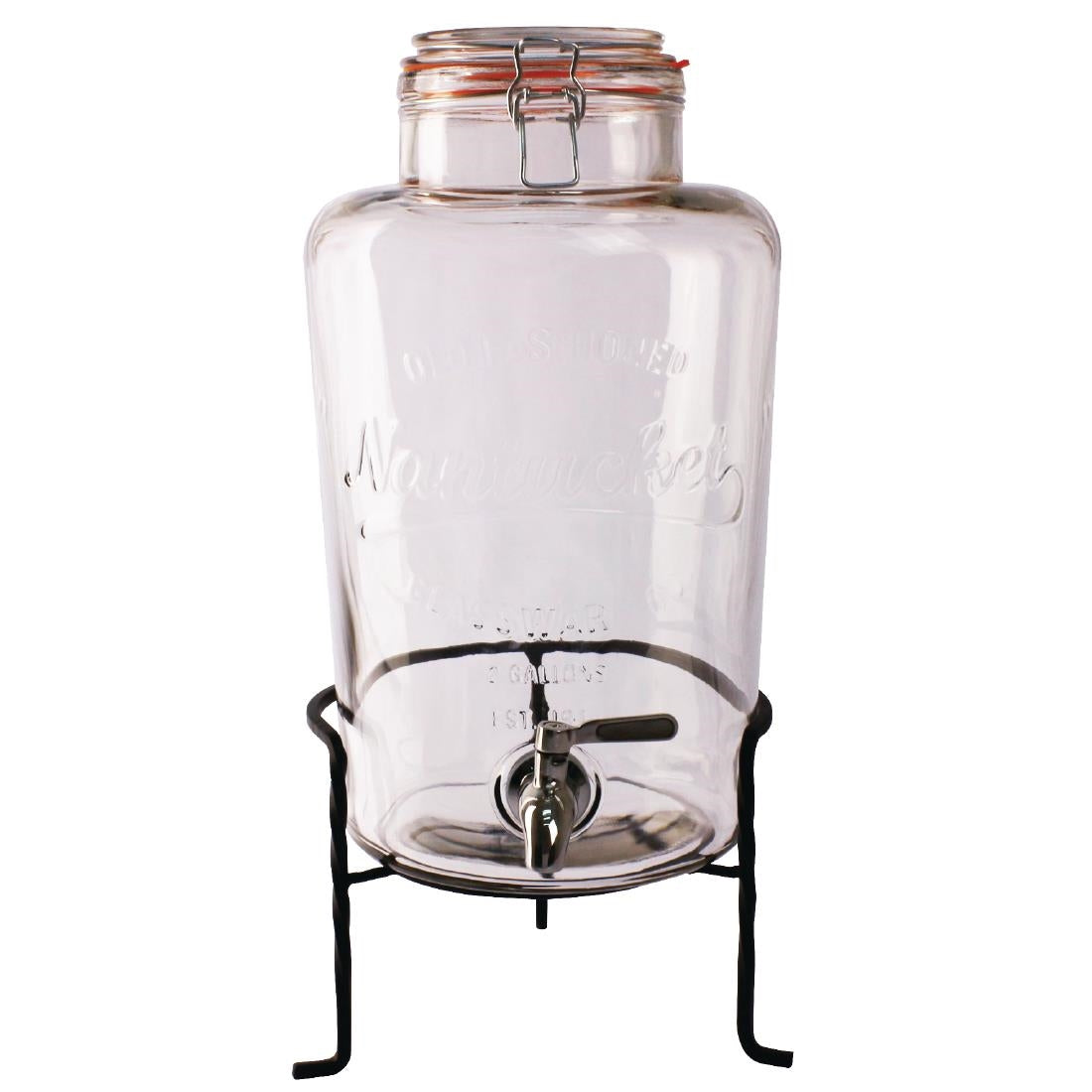 Olympia Nantucket Style Drink Dispenser with Wire Stand 8.5Ltr - CK939