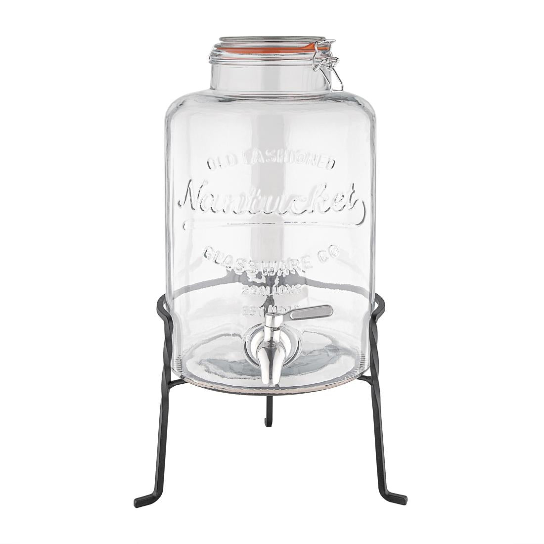 Olympia Nantucket Style Drink Dispenser with Wire Stand 8.5Ltr - CK939