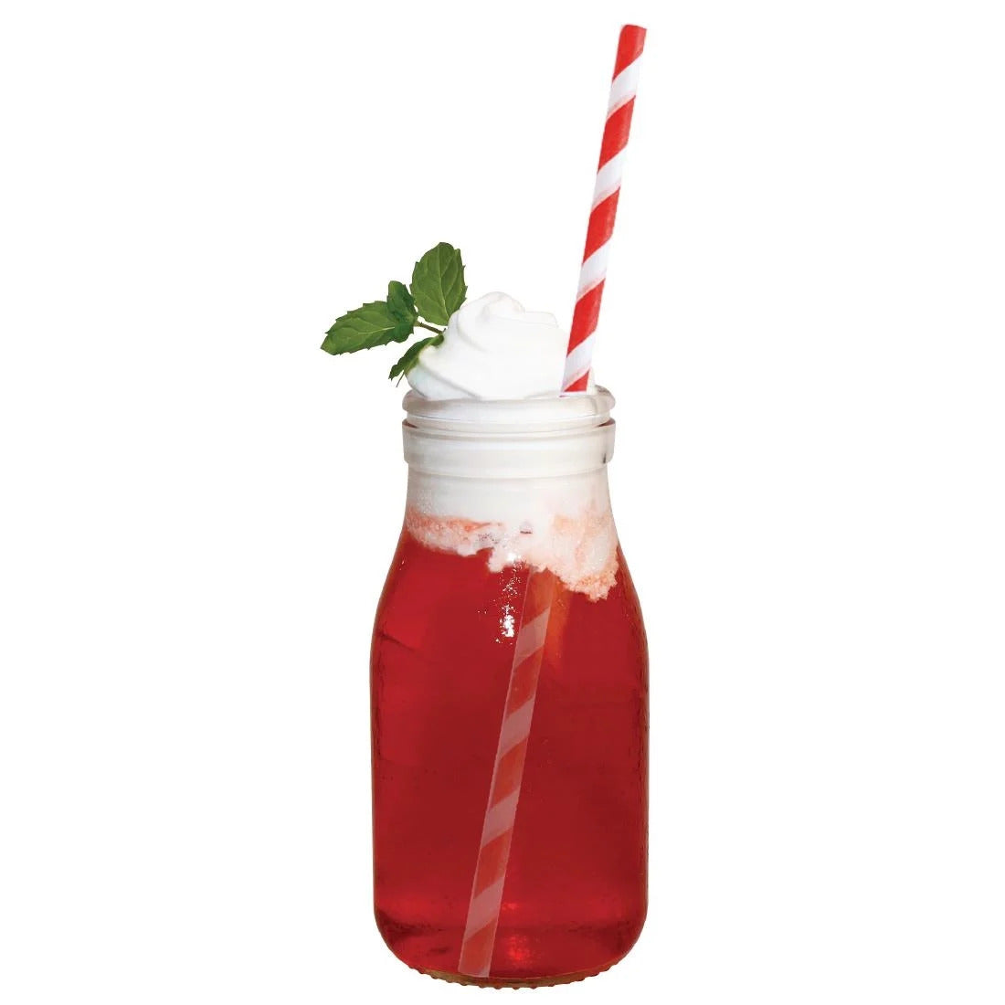 Olympia Glass Milk Bottles 200ml (Pack of 12) - CL141