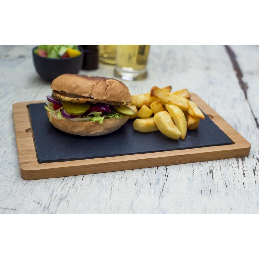 Olympia Wooden Base for Slate Platter 330 x 210mm - CM061